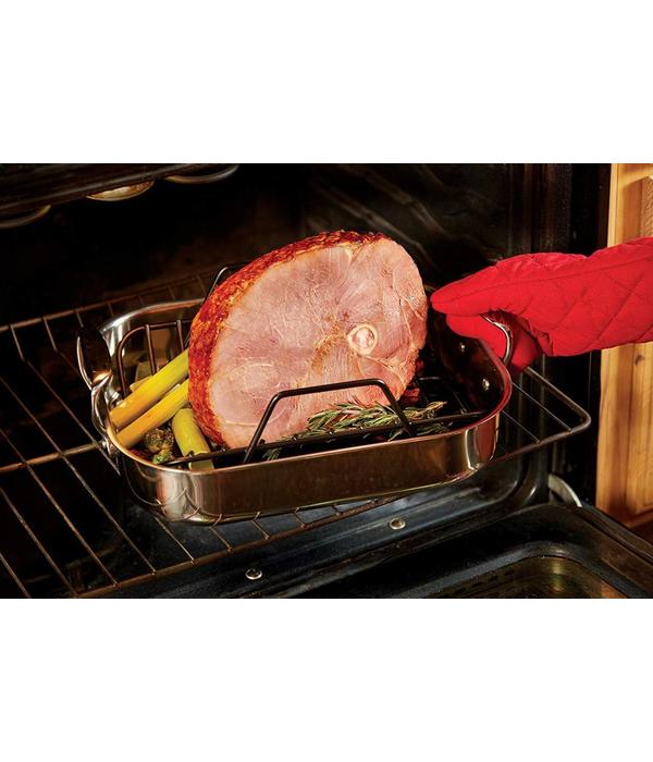 All-Clad All-Clad Stainless Steel 11x14" Roast Pan with Rack