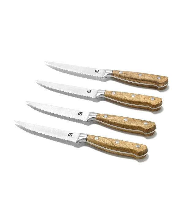 Ricardo Ensemble de 4 couteaux à steak en bois d'acacia Ricardo