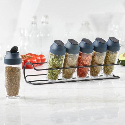 Trudeau TRUDEAU 6 BOTTLE HORIZONTAL SPICE RACK