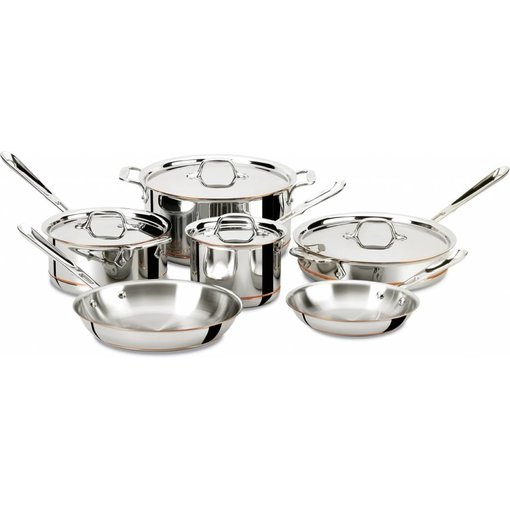 All-Clad All-Clad 10-PC Copper Core 5-Ply Bonded Cookware Set