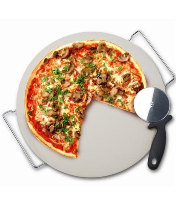 Danesco Pierre à pizza avec support et coupe-pizza de Danesco