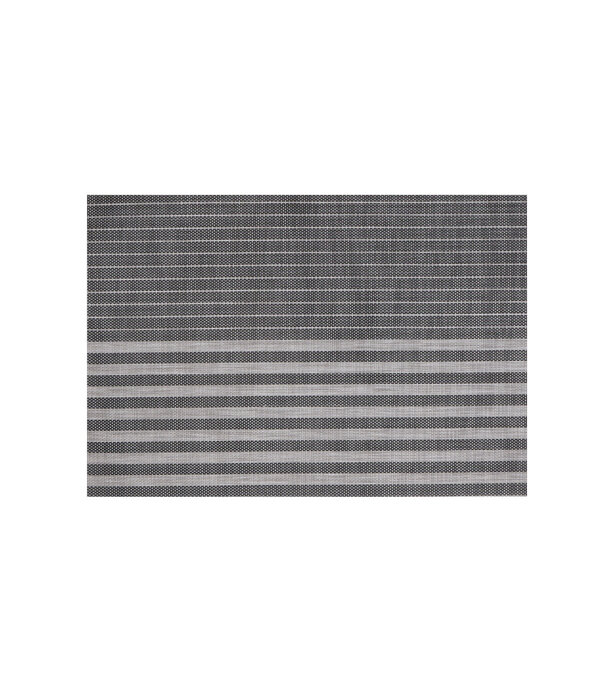 Harman Harman Black Linen Vinyl Placemat with Stripes