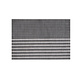 Harman Black Linen Vinyl Placemat with Stripes