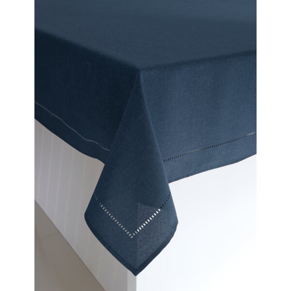Nappe de table à ourlet 52x70, Bleu Marine de Harman