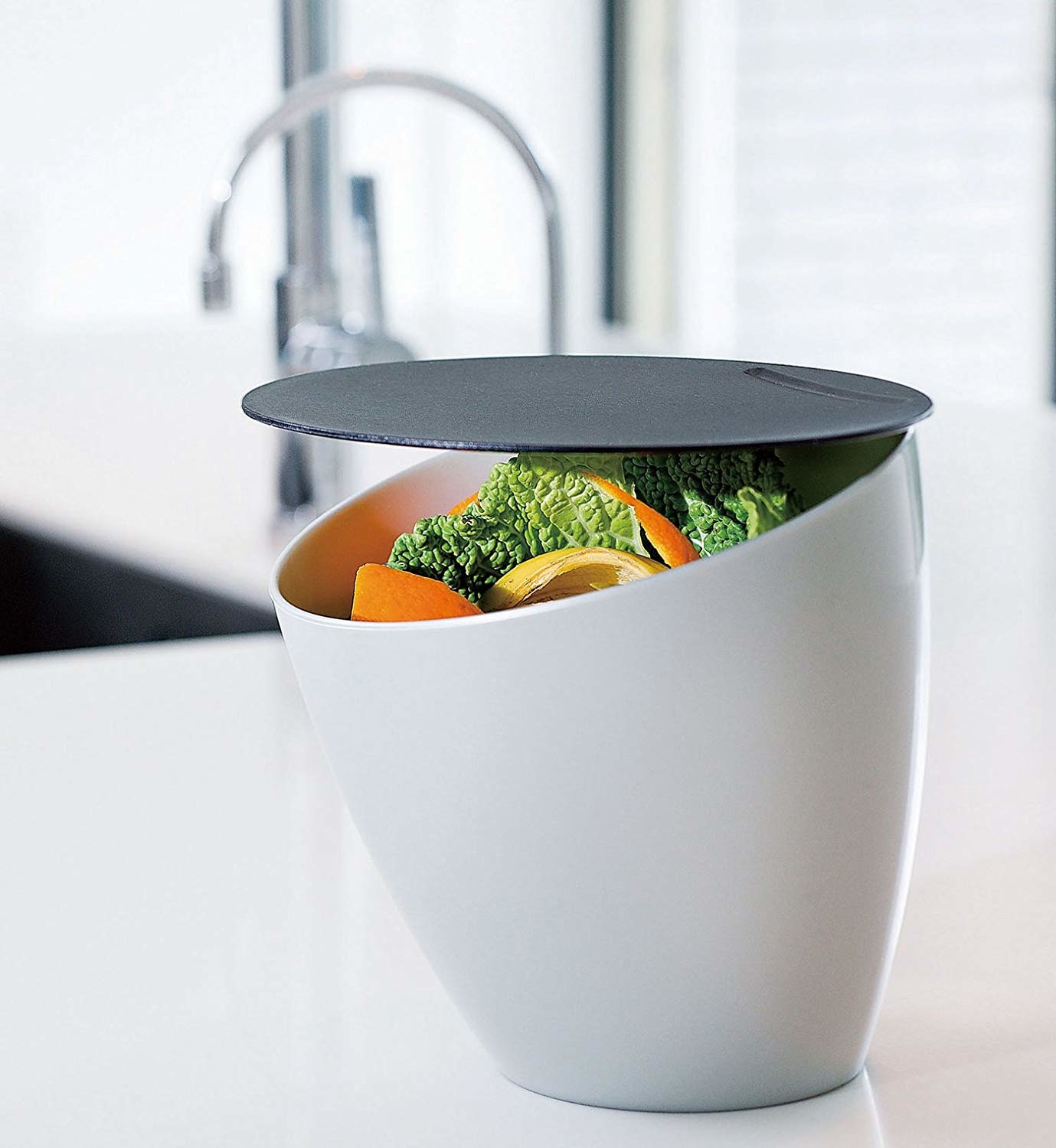 2 Pcs Composteur de Cuisine - Bac à Compost pour comptoir de Cuisine,Poubelle  à Compost intérieure en métal galvanisé de A434 - Cdiscount Jardin
