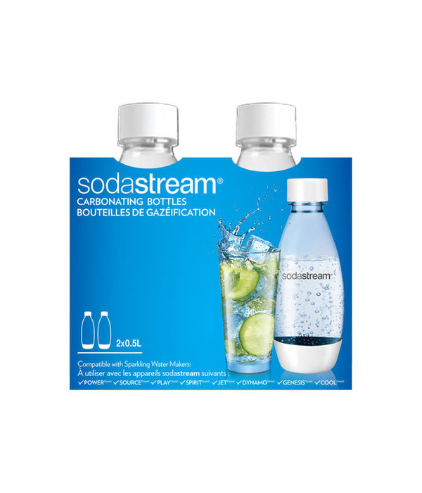Bouteille fuse de 0,5 L blanc de SodaStream - Ares Accessoires de cuisine