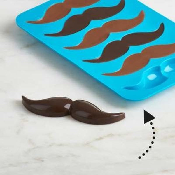 TRUDEAU SET OF 2 MOUSTACHE CHOCOLATE MOLDS