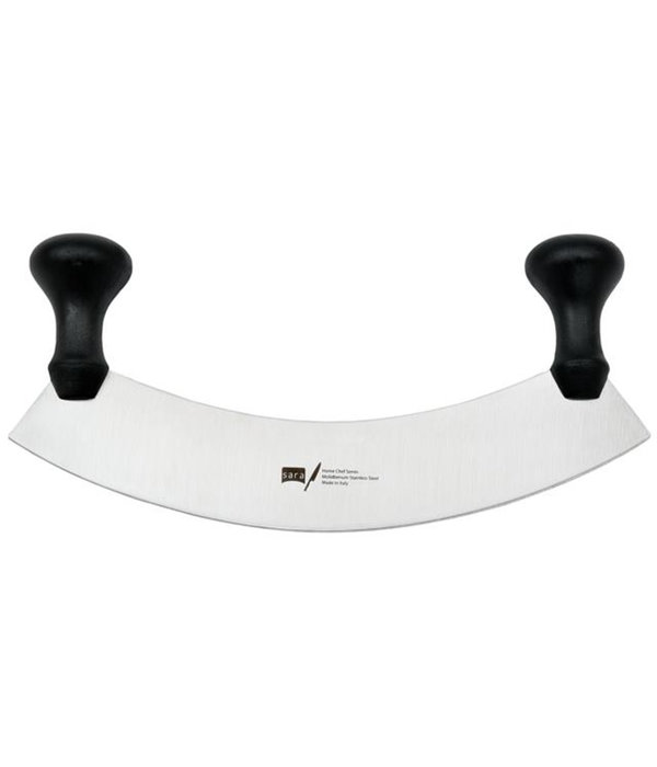 Couteau hachoir Mezzaluna 10" de Sara Cucina