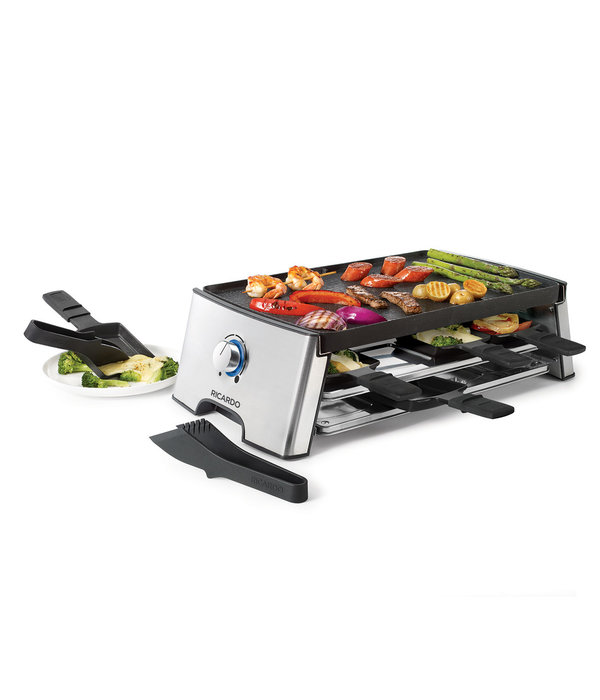 Ricardo RICARDO Reversible Electric Raclette Set (18 pieces)