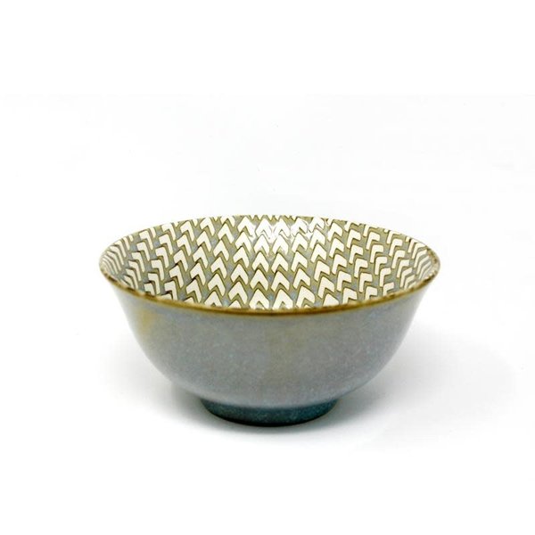 BIA Chevron Footed Bowl