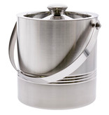 Double Wall Ribbed Ice Bucket with Tong