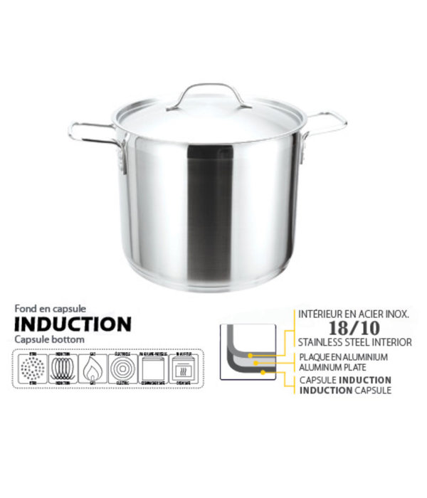 Casserole pour induction de Gastrolux - Ares Accessoires de cuisine