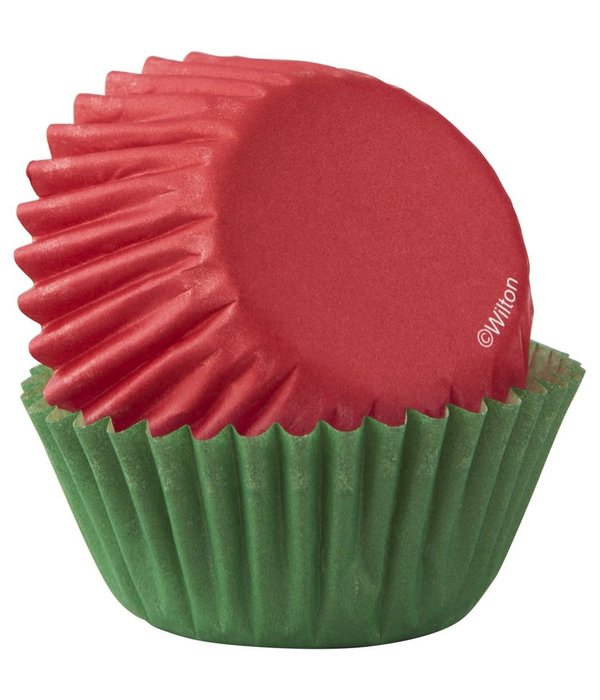 Wilton Wilton Red & Green Mini Cupcake Liners 50 Count