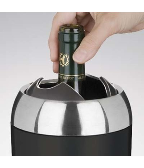 Refroidisseur de vin portable personnalisé - Refroidisseur de bouteille de  vin personnalisé, porte-bouteille de vin en acier inoxydable, fourre-tout à