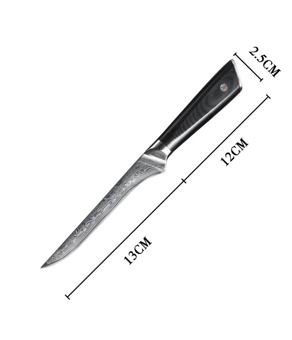 Senshi Senshi 15cm Damacus Steel Boning Knife