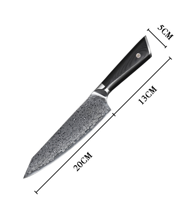 FINDKING – couteau japonais en acier damas, 67 couches, manche en résine,  professionnel, Chef de cuisine, 8 pouces - AliExpress