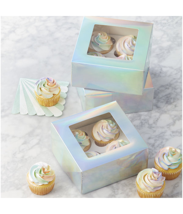 Wilton Wilton Iridescent Cupcake Boxes, 3-Count