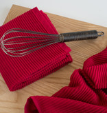 Now Designs Linge vaisselle/main 100% cotton "Ripple" Rouge de Now Designs