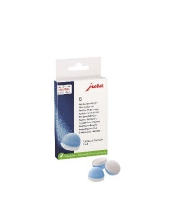 Jura 6 pastilles de néttoyage 2 phases de Jura