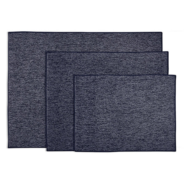 Tapis de Séchage ens/3 " Heathered" Bleu, en microfibre  de Harman