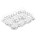 Plastic Container for 6 Muffins