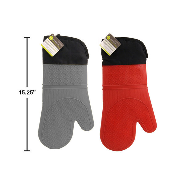 15" Silicone Oven Mitt, 2 available colours