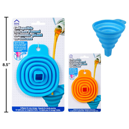 Collapsible Silicone Funnel, 2 colors available