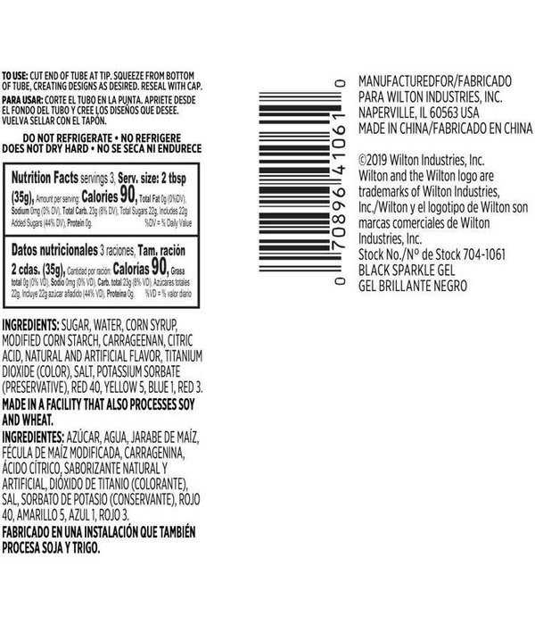 Wilton Wilton Sparkle Gel Black