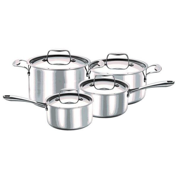 Strauss 3-ply Integral 8pc Cookware Set