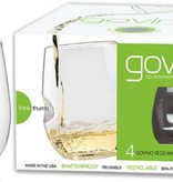 Govino Set of 4 12oz Wine Glasses