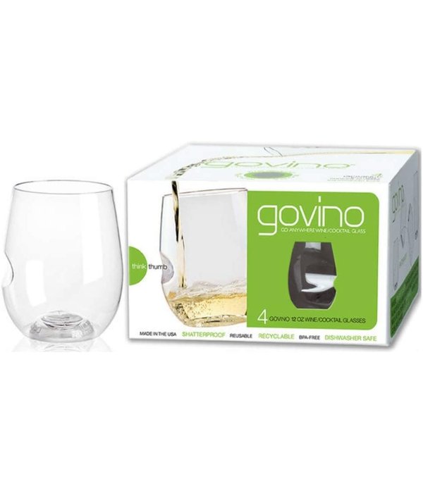 Ensemble de 4 verres à vin 355ml/12oz de Govino