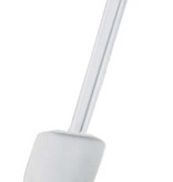 omcan Omcan 10"  WHITE RUBBER SPOONULA WITH PLASTIC HANDLE