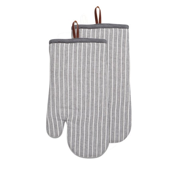 Harman Oven Mitts Chambray, grey, SET OF 2