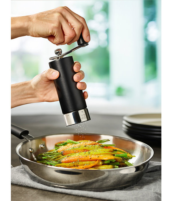 Moulin à sel en bois noir mat avec manivelle, u'Select, 18 cm - 7 ″ de -  Ares Accessoires de cuisine