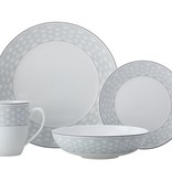 Maxwell & Williams Maxwell & Williams Harlequin Coupe Dinner Set 16 Piece Grey Gift Boxed