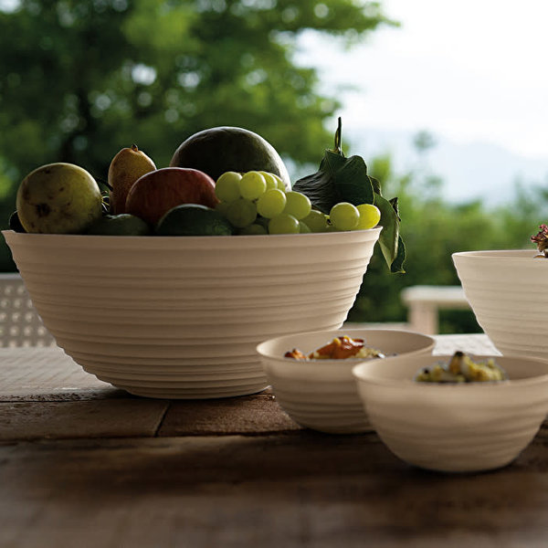 Guzzini Tierra Plastic Oval Centerpiece/Fruit Bowl - Milk White - 215  requests