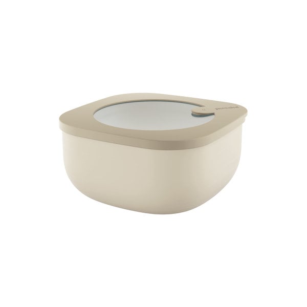 Guzzini STORE&MORE - Shallow airtight fridge/freezer/microwave containers, M, Clay