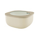 Guzzini STORE&MORE - Shallow airtight fridge/freezer/microwave containers, L, clay