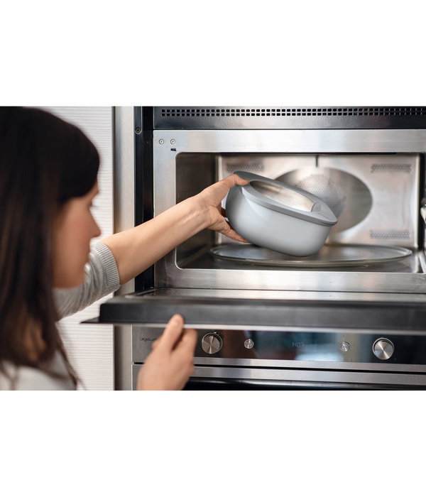 Guzzini Guzzini STORE&MORE - Shallow airtight fridge/freezer/microwave containers, L, Dark grey