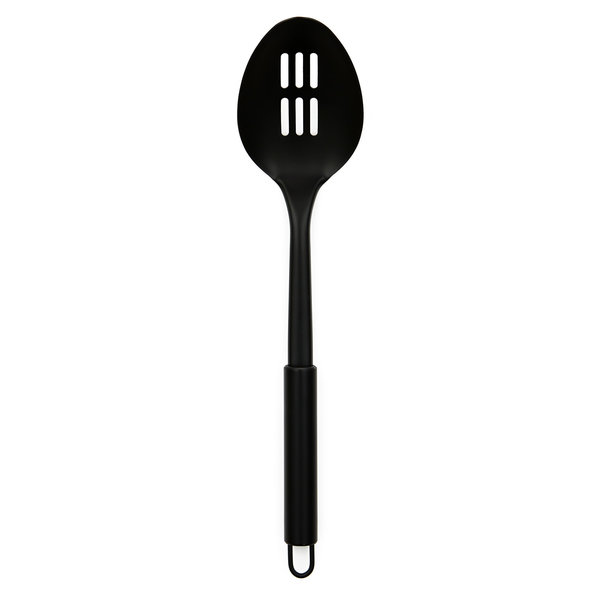 Safdie Gourmet Black Stainless Steel Slotted Spoon