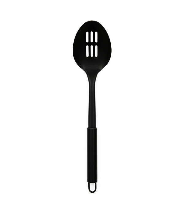 Cuillère trouée acier inox noir de Safdie Gourmet