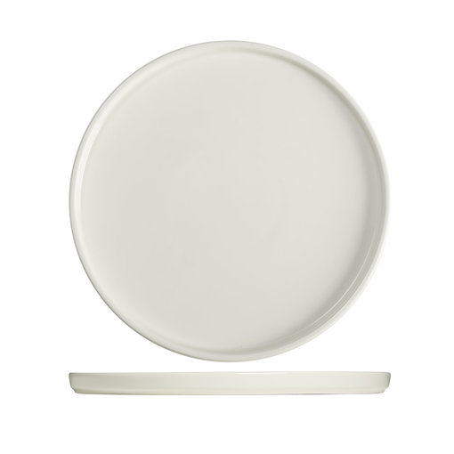 "Essentials"  Cylindrical Salad plate  20cm, white