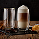 Tasse à café double paroi Macchiato 380 ml, lot de 2 de Barista+