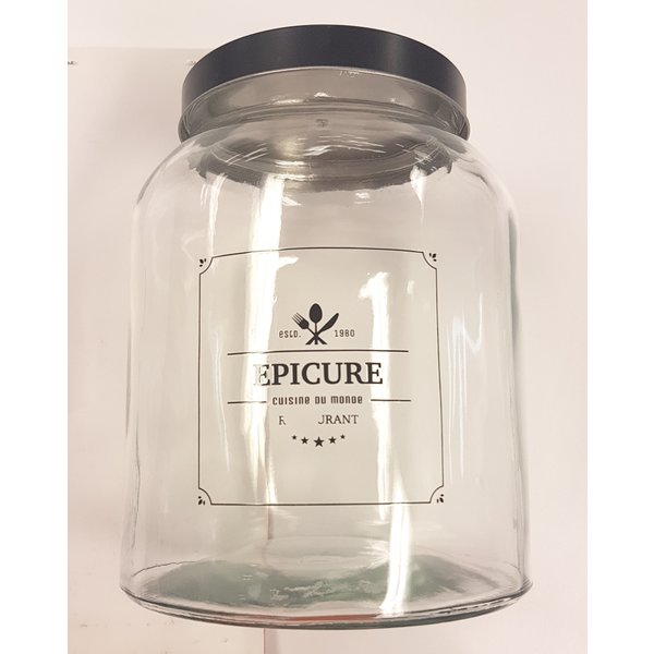 Gourmet glass jar 3.25L