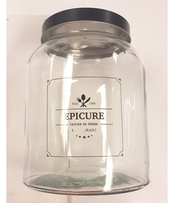 Gourmet glass jar 3.25L