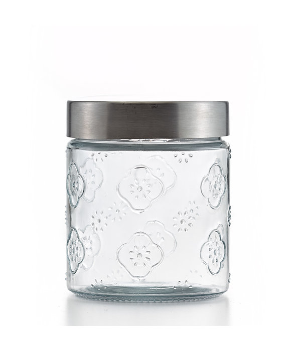Alhambra Glass jar with metal lid 900ml