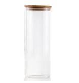 GLASS JAR WITH BAMBOO LID 1.7L