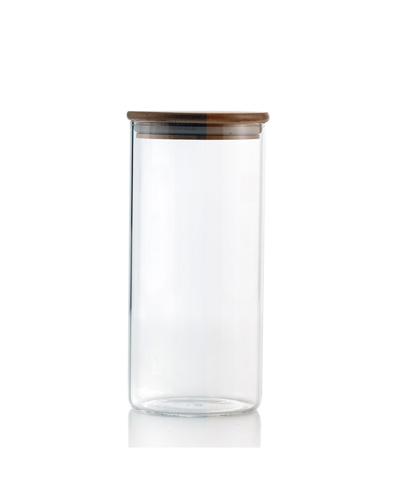 GLASS JAR WITH BAMBOO LID 1.4L