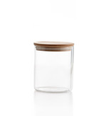 GLASS JAR WITH BAMBOO LID 650ml