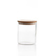 POT EN VERRE AVEC COUVERCLE EN BAMBOU 650ml